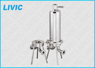 Stainless Steel Cartridge Filter Housing Reliable With High Filtration Rating