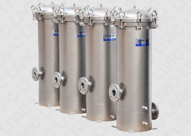 Liquid Industrial Cartridge Filter Housing for Food / Beverage Filtration